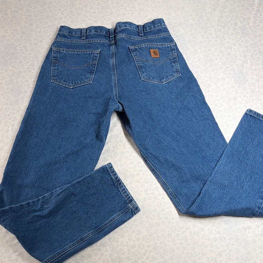 Carhartt B17 Relaxed Fit Jeans Men’s 34x36 Blue 100% Cotton Workwear - Picture 5 of 6